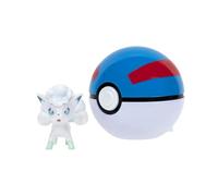 PKW3135 Clip ‘N' Go Alolan Includes 2-Inch Battle Figure and Ball Accessory, Alola-Vulpix