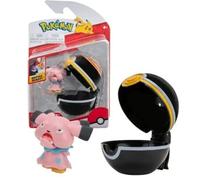 Pokemon Clip N Go Battle Feature Figure Set and Action Ready (Snubbull and Luxury Ball)