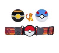 Pokémon Clip 'N' Go Belt Set - Includes Themed Belt and 2-Inch Charmander Battle Figure with Luxury Ball and Great Ball Accessories