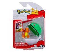 Pokémon Clip ‘N’ Go Charmander and Friend Ball - Includes 2-Inch Battle Figure and Poké Ball Accessory
