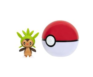 Pokémon Clip ‘N’ Go Chespin Includes 2-Inch Battle Figure and Poké Ball Accessory
