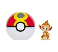 Pokémon Figure - Clip 'N' Go Chimchar with Repeat Ball - 2-inch Battle Figure