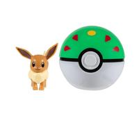 Pokémon Clip ‘N’ Go Eevee and Friend Ball - Includes 2-Inch Battle Figure and Friend Ball Accessory