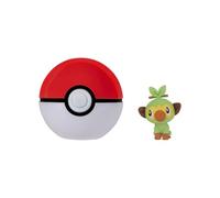 Pokémon Clip ‘N’ Go Grookey and Poké Ball - Includes 2-Inch Battle Figure and Poké Ball Accessory