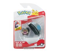 Pokémon Clip 'N' Go Lechonk – 2-inch Battle Figure with Heavy Ball Accessory
