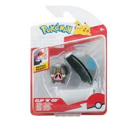 Pokémon Clip 'N' Go Lechonk – 2-inch Battle Figure with Heavy Ball Accessory