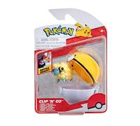 Pokémon Clip ‘N’ Go Mareep Includes 2-Inch Battle Figure and Level Ball Accessory