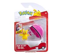 Pokémon Clip ‘N’ Go Pikachu and Love Ball - Includes 2-Inch Battle Figure and Love Ball Accessory