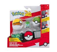 PKW - Clip 'N' Go Poke Ball Belt Set (Bulbasaur #1 with Level Ball, Nest Ball an