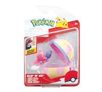 Pokémon PKW3631 - Clip'n'Go Poké Ball - Forgita & Heilball, offizieller Pokéball
