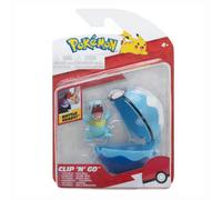 Pokemon Clip N Go Pokeball & 5 cm Totodile Battle Figure - Attachable to Pokemon Belt - New 2022 - Officially Licensed Pokemon Toy (PKW2651)