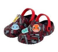 Pokemon Clogs with Charms Pokeball Girls Boys Sandals Kids Summer Sliders with Ankle Strap Holiday Beach Shoes