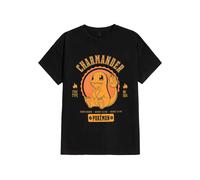 Pokémon - Collegiate Charmander - T-Shirt - black - XXL - 100% Cotton,Jersey XXL