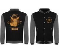 Pokemon - Collegiate Eevee (Unisex Black Varsity J NEW