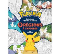Pokémon - Coloriages cherche-et-trouve 9 régions à explorer