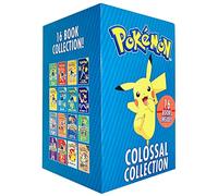 Pokémon Colossal Collection 16 Books Box Set (Ash's Big Challenge, Pokémon Peril, Orange League, Scyther vs Charizard, Race to Danger, Show Time, Power Up Psyduck, Winners Cup, Pokémon School & More)