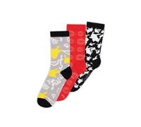 Pokemon Crew Socks 3-Pack Size 39-42 | Officially Licensed New