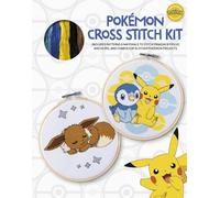 Pokémon Cross Stitch Book & Kit: Includes patterns and materials to stitch Pikachu & Piplup, & Eevee, and charts for 16 other Pokémon projects (Pokémon Crafts)