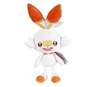 Pokemon Cuddly Toy XXL Scorbunny Hopplo 30 cm - Pokemon Plush Toy - 2021 - Pokemon Plush - Officially Licensed Pokemon Toy