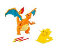 Pokèmon PKW2731 Deluxe Feature Includes 6 Interactive Charizard Plus 2-inch Pikachu Figure Launcher-Authentic Details, Pokemon-6in Style 1