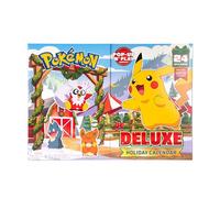 Pokémon Deluxe X-mas Advent Calendar 2025 PKW4117 - Multicolor - Includes 24 Christmas Themed Combat Figures + 4 Accessories - Official Pokemon Set for Kids 4+