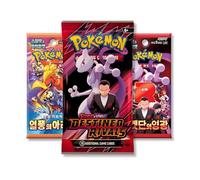 Pokemon Destined Rivals Mixed Booster Pack Bundle - Destined Rivals 3 Pack - 1 x English Pokemon Pack,1 x Korean Heatwave & 1 x Glory of Team Rocket That Mouse Fashion Import