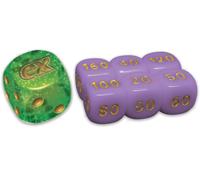 Pokemon Dragapult Ex League Battle Deck (2024) Clear Green Die W/ Light Lilac (Small) Dice