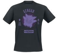 Pokémon Gengar Uomo T-Shirt Nero Regular S Nero (US IMPORT)