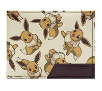 Pokemon Eevee 133 Multiple Character Brown ID & Card BI-FOLD Wallet