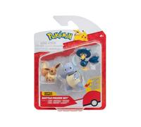 Pokémon PKW3895 Battle Figure Set - Eeve, Kramurx, Schillok, Official Figures Set