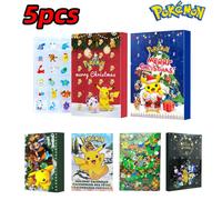 Pokemon Figure Christmas Halloween Advent Calendar Gift Kawaii Pikachu Anime Figural Action 24Pcs Set Model PVC Kid Toys 24pcs With box