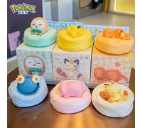 Pokemon Figure Set Starry Dream Series 6 Styles, Sleeping Pikachu Meowth Rowlet, Cute Action Model Toy Collection for Kids PIKACHU