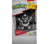 Pokemon figures 25th Celebration 3 Inch Silver Pikachu, Bulbasaur, Squirtle toys