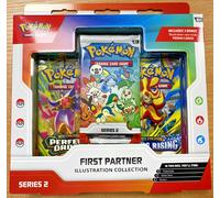 Pokémon TCG: First Partner Illustration Collection-Series 2 (3 Promo Cards, 2 Booster Packs & 1 Sticker Sheet)