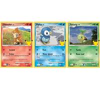 Pokemon First Partners Jumbo Card Lot - (Sinnoh) (Turtwig, Chimchar, Piplup) - 25th Celebrations