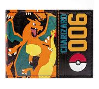 Pokemon Flaming Fire Charizard 006 Pokeball Orange Bi-Fold ID & Card Wallet
