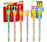 Pokemon Gel Pen Set - 6 Pc Pikachu Writing Instruments Gift Bundle for Kids Featuring Pikachu, Plus Bookmark, More | Pokemon Party Favors for Kids