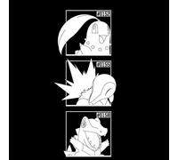 Pokemon Generation 2 Monochrome Starters Men's T-Shirt - Black - 4XL