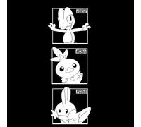 Pokemon Generation 3 Monochrome Starters Men's T-Shirt - Black - M