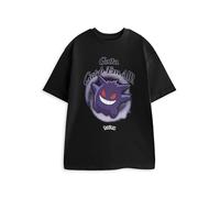 Pokémon Gengar Mens Black Graphic Tee | Short Sleeved T-Shirt with Printed Front Chest Design & Crew Neckline | Gotta Catch Em All Cartoon Character Top | Pokemon Merch - Large