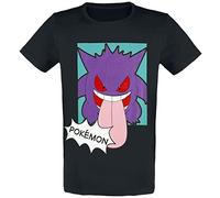 Pokemon Gengar Men's T-Shirt Black, black, XXL