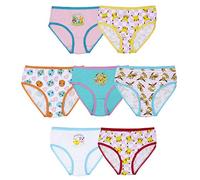 Pokemon Girls' 100% Combed Cotton Underwear with Pikachu, Evee, Squirtle, Jigglypuff and More in Sizes 4, 6 and 8 Panties, 7-Pack, 4 (Pack of 7)