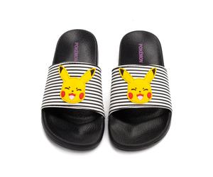 Pokemon Girls Black Pikachu Sliders - 10 UK Child