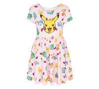 Pokemon Girl's Dress with Pikachu Sequins for Little and Big Girls 4-16
