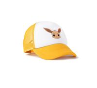 Pokémon Eevee Yellow and White Adjustable Curved Peak Cap | Girls Casual Wear Sun Protection Hat | Mesh Back with Snap Closure