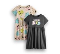 Pokemon Girls Multicoloured Multi Character 2 Pack Dress - 4-5 Years