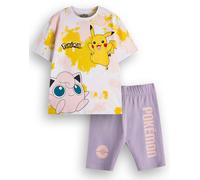 Pokemon Girls Multicoloured Pikachu Tie Dye Set T-Shirt and Shorts Set - 5-6 Years