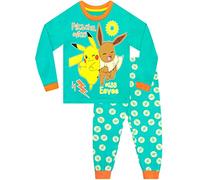 Pokémon Girls Pikachu and Eevee Pyjamas Long Sleeve Pyjama Set for Kids