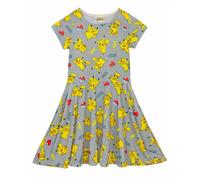 Pokemon Girls Pikachu Short-Sleeved Skater Dress NS7489