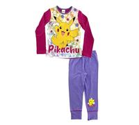 Pokemon Girls Pyjamas - Long Sleeved - 5 to 12 Years - 7-8 Years / 122-128 cms Pink/Lilac